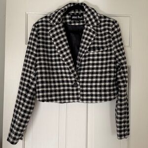 White Birch Black Label Houndstooth croppedJacket